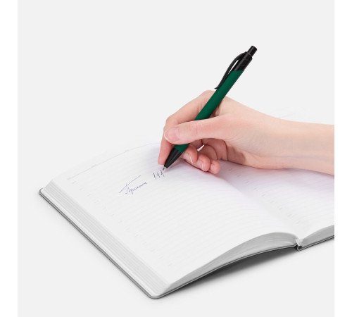 Ручка шариковая Undertone Black Soft Touch, зеленая