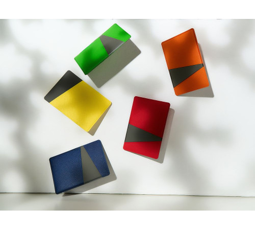 Картхолдер Dual, серо-зеленый