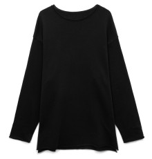 Лонгслив унисекс Siluetti Fuori, черный