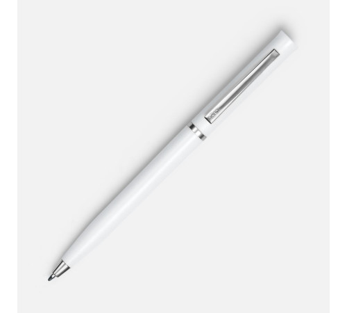 Ручка шариковая Euro Chrome, белая