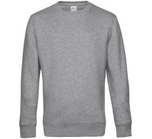 Свитшот унисекс King, серый меланж