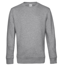 Свитшот унисекс King, серый меланж