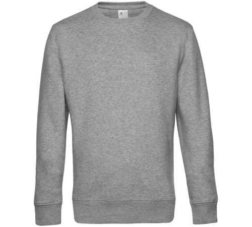 Свитшот унисекс King, серый меланж