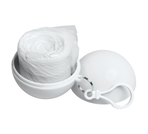 Дождевик в круглом футляре Nimbus, белый