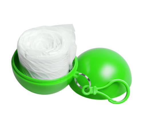 Дождевик в круглом футляре Nimbus, зеленое яблоко