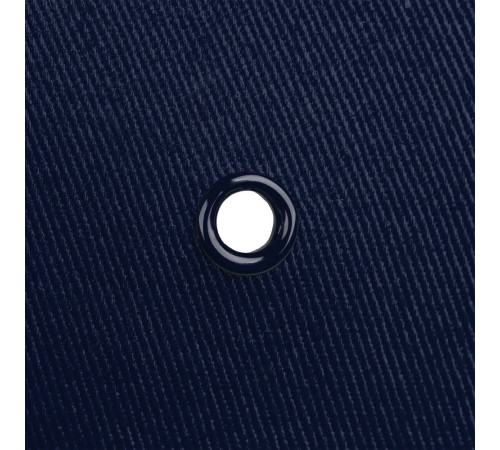 Бейсболка Canopy, темно-синяя с белым кантом