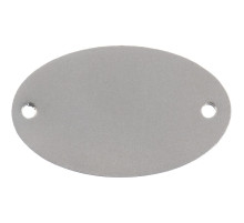 Шильдик металлический Alfa Oval, серебристый