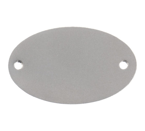 Шильдик металлический Alfa Oval, серебристый