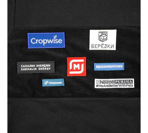 Худи унисекс Patch Catcher со вставкой из липучки, черное