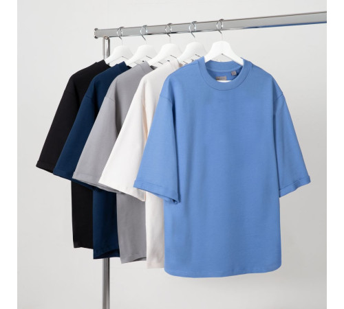 Футболка оверсайз унисекс Kosmos 2.0, темно-синяя