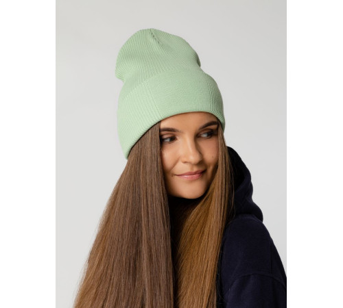 Шапка Real Rib, зеленая (мятная)