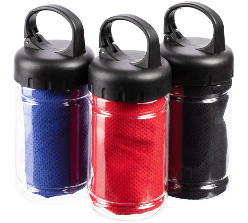 Охлаждающее полотенце Frio Mio в бутылке, черное