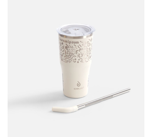 Термостакан Sapporo М, белый (молочный)