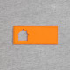 Лейбл из ПВХ с вырубкой «Дом», оранжевый неон