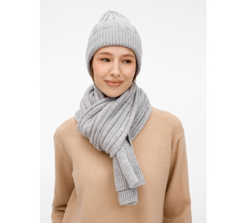 Шарф Bellish, светло-серый меланж