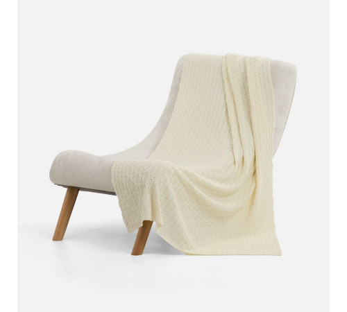 Плед Braidera, белый (молочный)