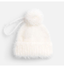 Подвеска на елку «Вьюжка», шапочка, белая