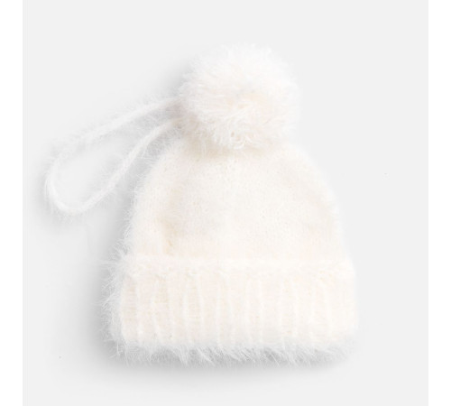 Подвеска на елку «Вьюжка», шапочка, белая