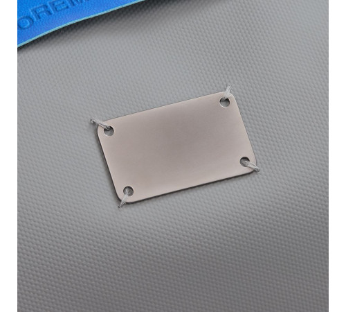 Шильдик металлический Furo, серый металлик