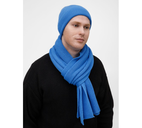 Шарф Nobilis Mono, синий (аква)