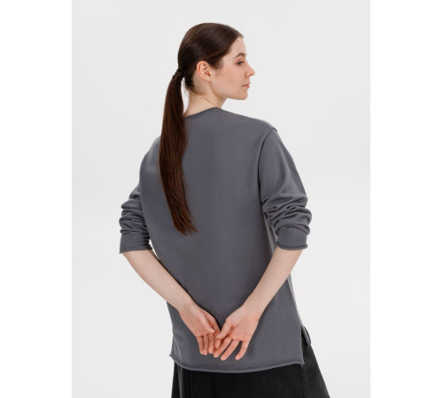 Лонгслив унисекс Siluetti Fuori, серый