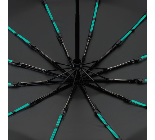 Зонт складной с УФ-защитой Ribstar, темно-синий