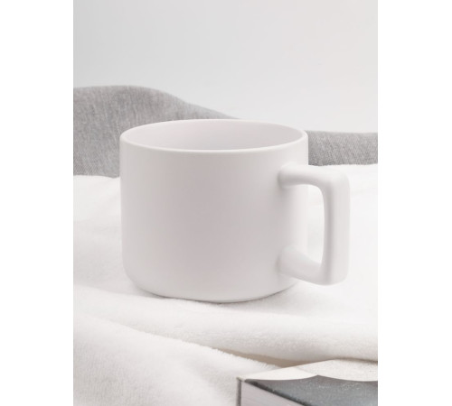 Чашка Jumbo в коробке матовая, белая