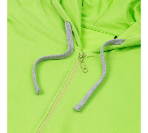 Толстовка на молнии с капюшоном Unit Siverga, зеленое яблоко