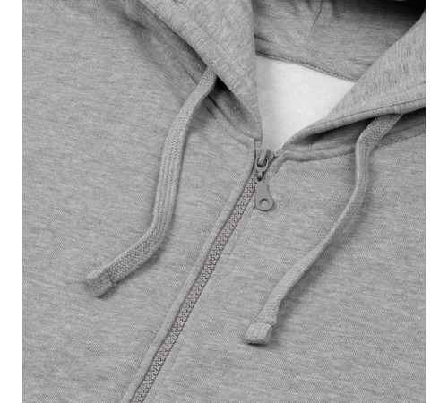 Толстовка на молнии с капюшоном Unit Siverga Heavy, серый меланж