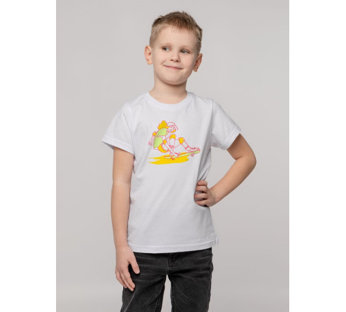 Футболка детская Skateboard, белая