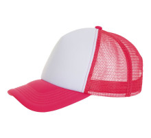 Бейсболка Bubble, розовый неон с белым