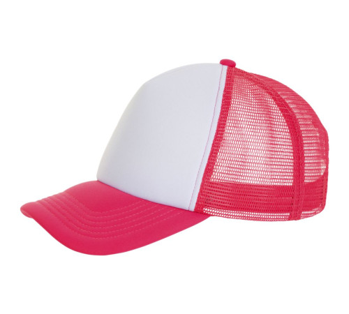 Бейсболка Bubble, розовый неон с белым
