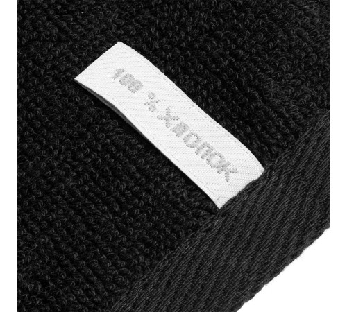 Полотенце отельное For Rooms, среднее, черное