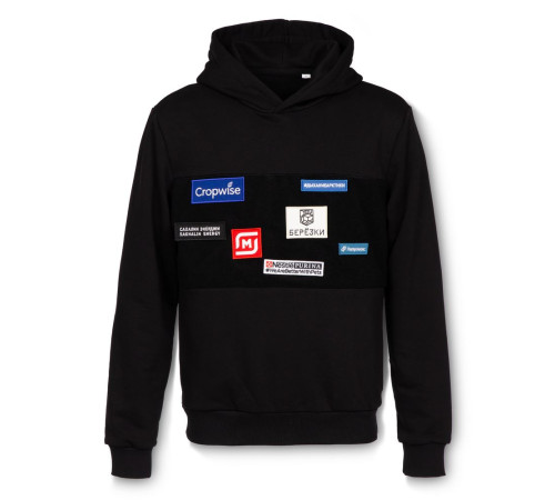 Худи унисекс Patch Catcher со вставкой из липучки, черное