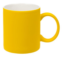 Кружка Promo Soft с покрытием софт-тач, желтая