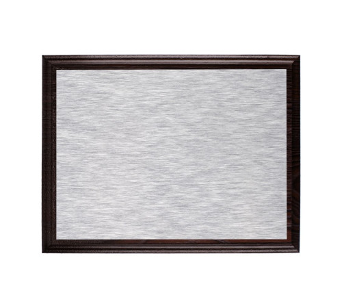 Плакетка Plaque, малая, венге с серебристой пластиной