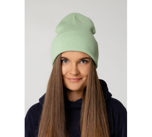 Шапка Real Rib, зеленая (мятная)