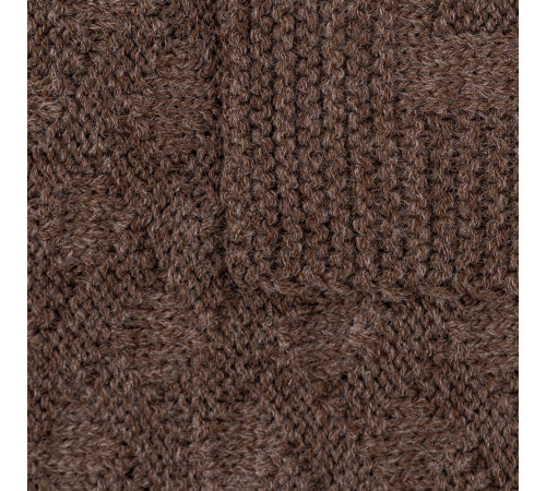 Плед Snippet, коричневый меланж