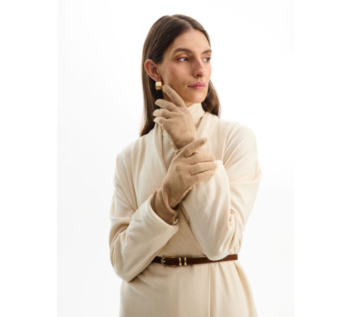 Перчатки Alpine, удлиненные, бежевые