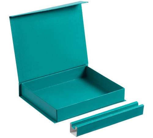 Коробка Duo под ежедневник и ручку, бирюзовая