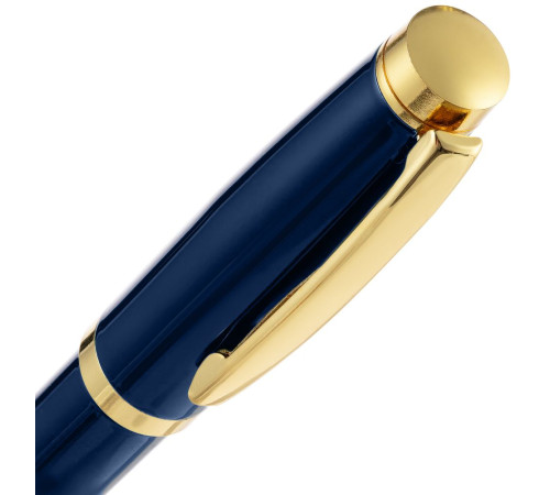 Ручка шариковая Letra Gold, глянцевая, темно-синяя