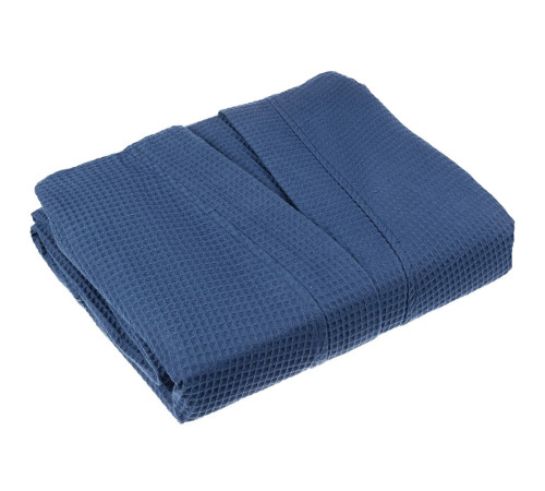 Халат вафельный Kimono, темно-синий