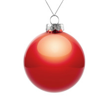 Оформительский шар Finery, 10 см, глянцевый красный