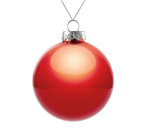 Оформительский шар Finery, 10 см, глянцевый красный