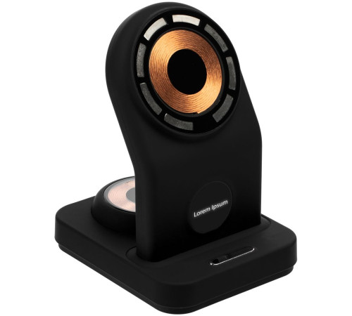 Зарядная станция с подсветкой Cooper Duo, черная