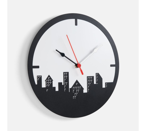 Часы «Города», черные