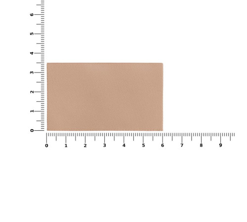 Лейбл тканевый Epsilon, M, бежевый