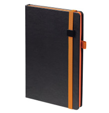 Ежедневник Ton Black, недатированный, черный с оранжевым
