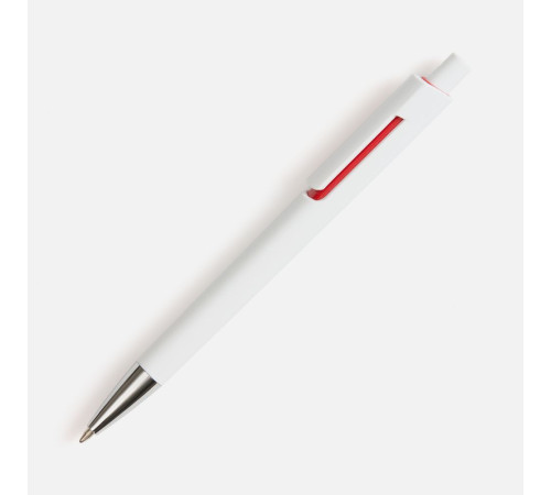 Ручка шариковая Dominanta, белая с красным
