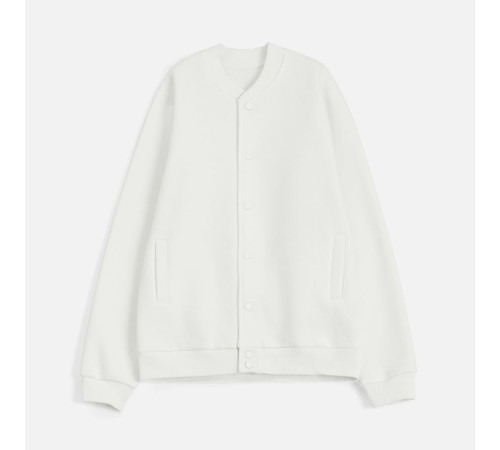 Бомбер унисекс AtmosWear, молочно-белый